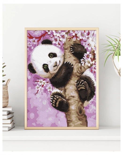 Maľovanie podľa čísiel Figlujúca panda 30x50