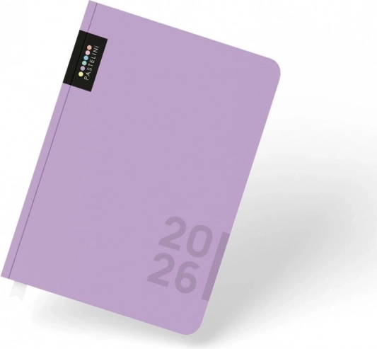 Denný diár A5 2026 PASTELINI fialová