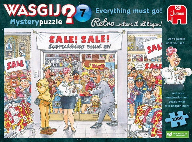 Jumbo Puzzle Wasgij Mystery: Všetko musí preč! 1000 dielikov