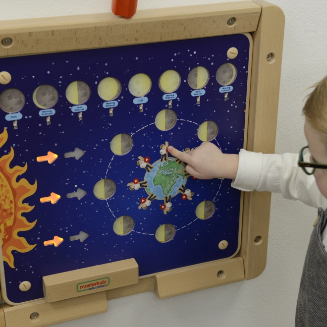Vzdelávacia tabuľa Mesiacové fázy Montessori