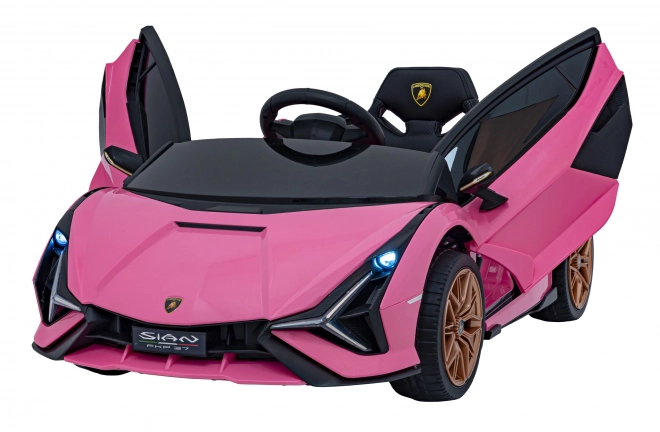 Lamborghini SIAN detské auto na batériu s ovládačom – Ružové