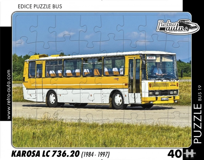 Retro Puzzle Autobus Karosa LC 736.20