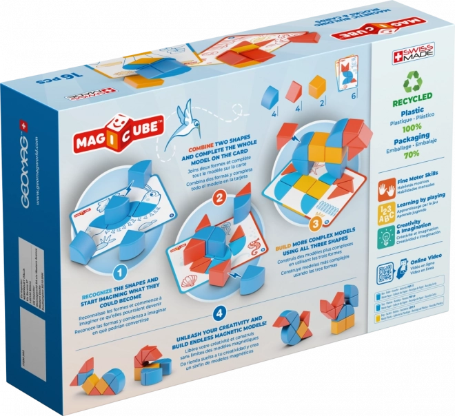 Geomag magnetické kocky Magicube tvary 16 dielov