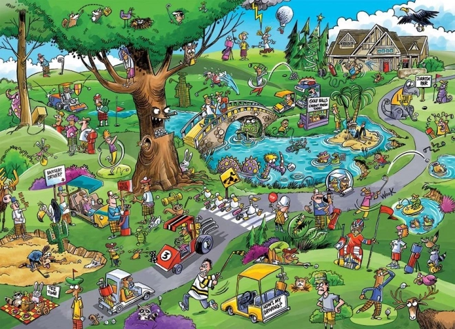 Puzzle Cobble Hill DoodleTown: Typický Golf 1000 Dielikov