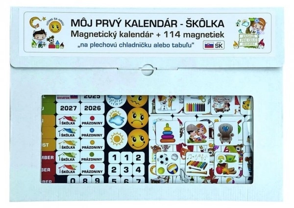 Magnetický kalendár - Škôlka