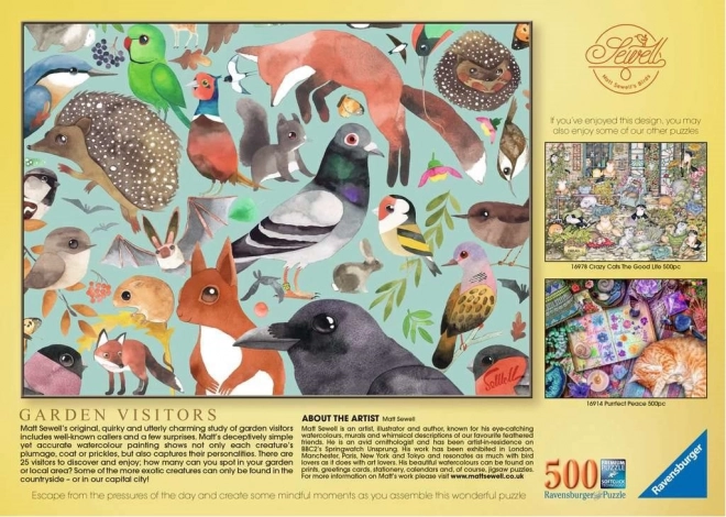 Puzzle návštevníci záhrady 500 dielikov