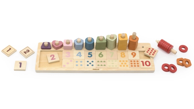 Drevené počítadlo a triediaca hračka Montessori od PolarB