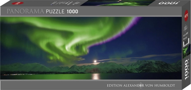 Puzzle 1000 dielikov Polárna žiara Panorama