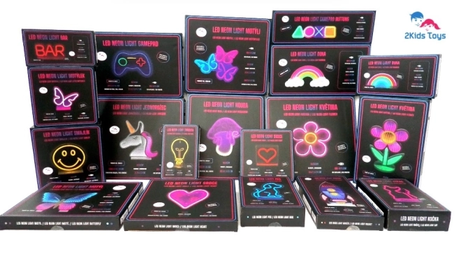 Led neon lampa do herne