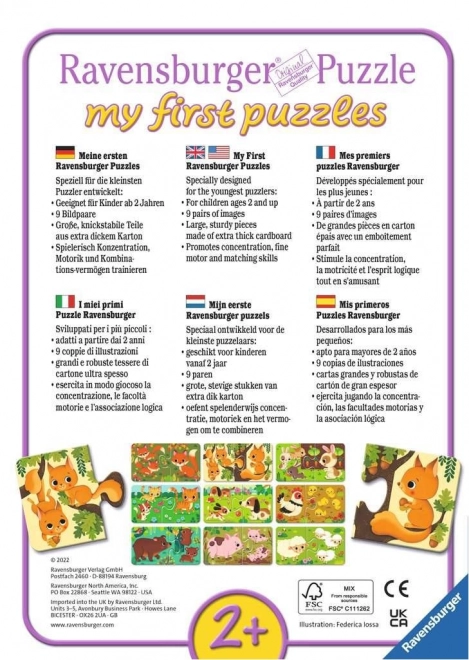 Ravensburger Moje prvé puzzle Zvieratká a mláďatká