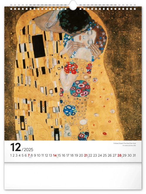 Nástenný kalendár Gustav Klimt 2025