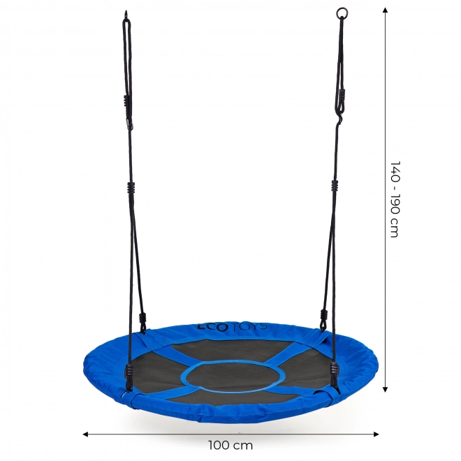 Záhradná hojdačka 100 cm modrá Ecotoys