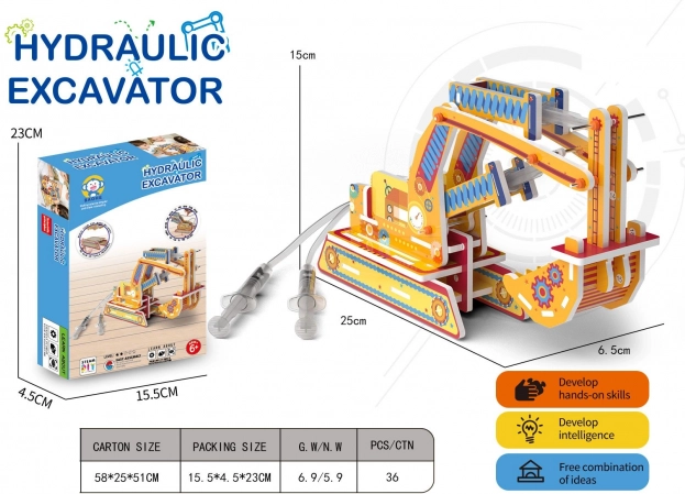 Stavebnica Bager Hydraulický
