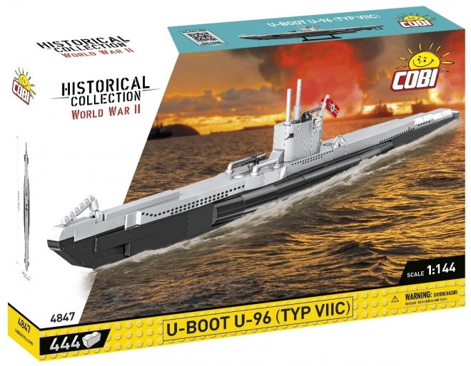 Model ponorky U-96 Typ VIIC 1:144