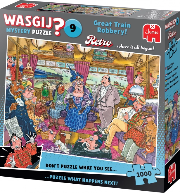 Jumbo Puzzle Wasgij Mystery 9: Veľká vlaková lúpež 1000 dielikov