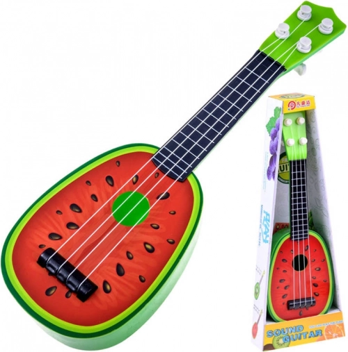 Detské ukulele – plastová gitarka 37 cm – Melón