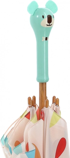 Lakovaná drevená rukoväť v tvare koaly