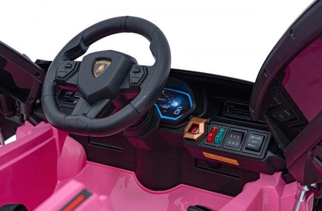 Lamborghini SIAN detské auto na batériu s ovládačom – Ružové