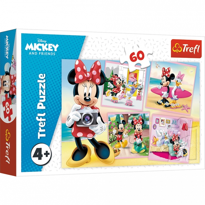 puzzle 60 dielikov disney minnie – roztomilá minnie