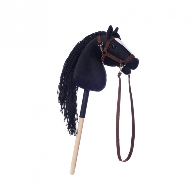 Koník na tyči Hobby Horse HOPPIHORSE čierny