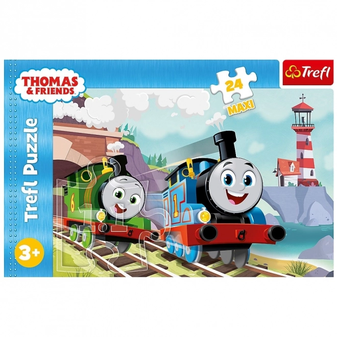 Puzzle 24 Maxi Thomas a Percy na koľajniciach