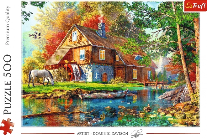 Puzzle Chatka nad riekou 500 dielikov