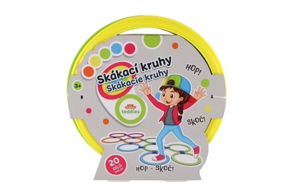 Farebné skákacie kruhy na kreatívnu hru