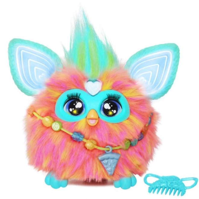 Interaktívny kamarát Furby v koralovej farbe