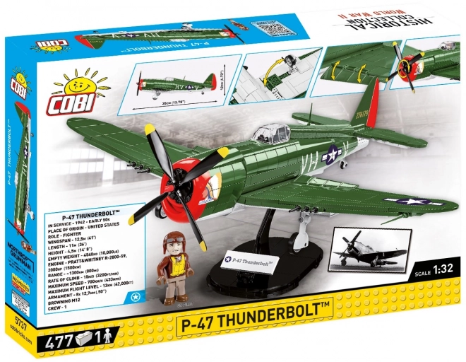 bojový lietadlo P-47 Thunderbolt z druhej svetovej vojny