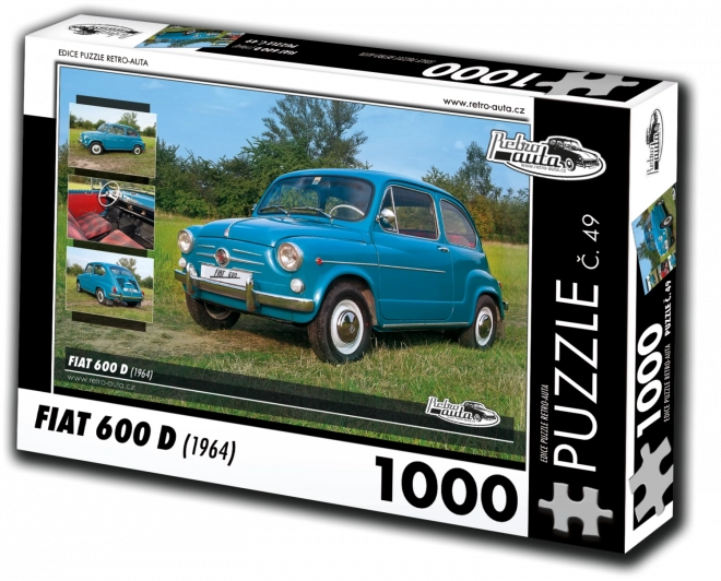 Puzzle RETRO-AUTA Fiat 600 D (1964) 1000 dielikov