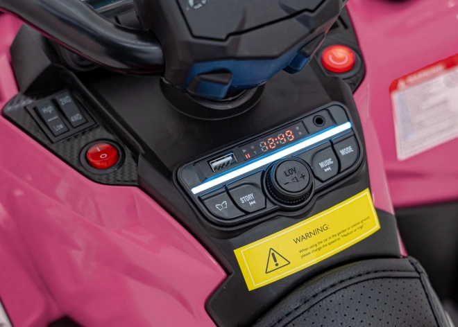 Ružová štvorkolka Can-Am Outlander ATV