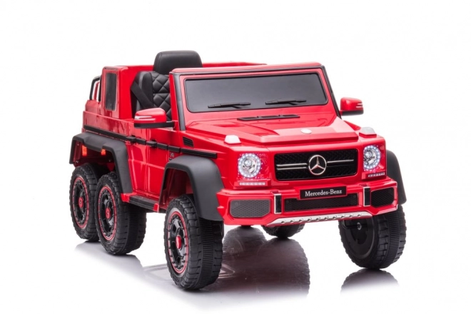 Auto na akumulátor Mercedes Benz G63 6X6 červené