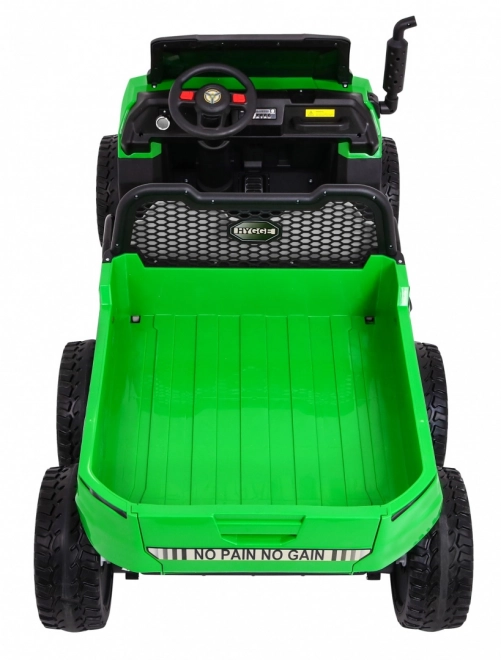 Farmárske auto pre 2 deti Zelené + 4x4 + Diaľkové ovládanie + Kiper + LED Audio