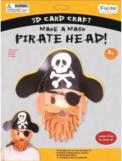 Kreatívna sada 3D maska Pirát