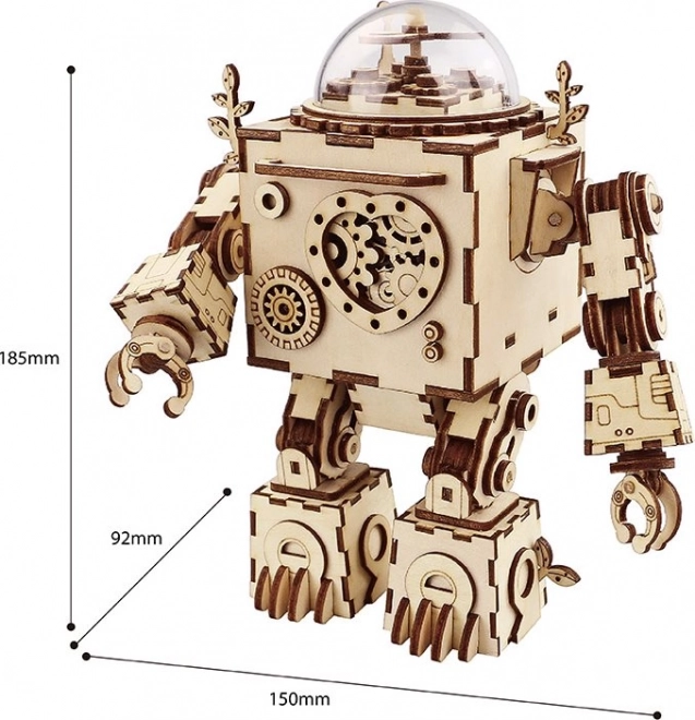 Rokr Svietiaci 3D drevené puzzle Robot Orfeus