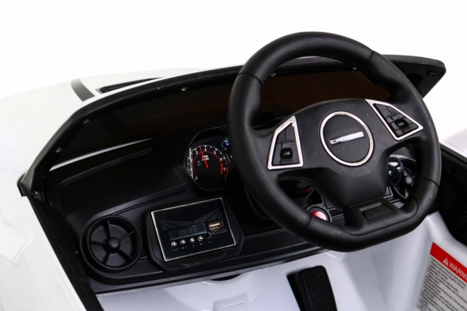 Chevrolet Camaro 2SS s batériou + diaľkové ovládanie + EVA kolesá + ľahké štartovanie + zvuky a osvetlenie – Biela