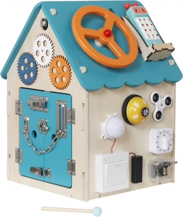 aktívny montessori domček tyrkysový 2Kids Toys