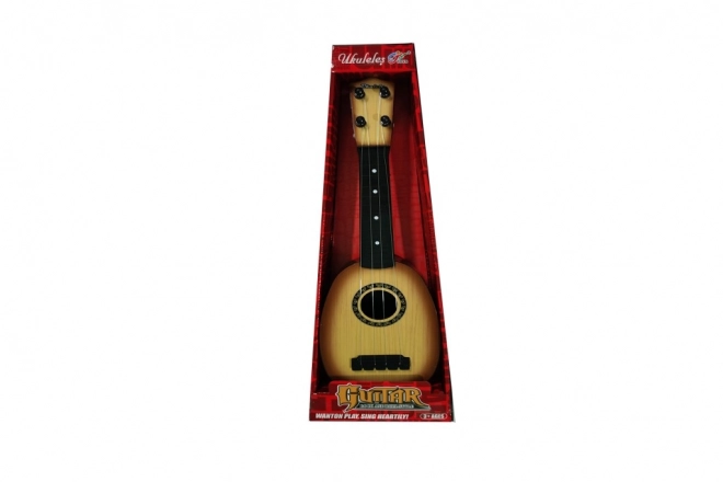 Ukulele so štyrmi nylonovými strunami