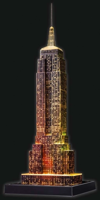 Svietiace 3D Puzzle Nočná Edícia Empire State Building