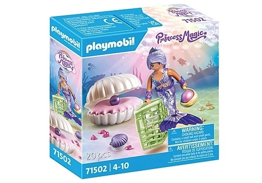 Set figúrok Playmobil Princezná Syrenka s perlovou mušľou