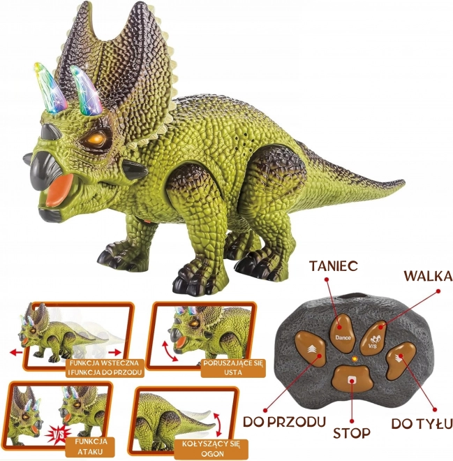Woopie Diaľkovo Ovládaný RC Robot Triceratops