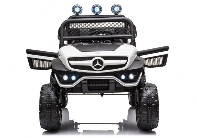 Detské Elektrické Auto Mercedes Unimog S Červené – Biela