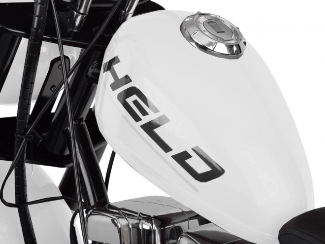 Elektrická motorka Chopper na batériu pre deti – Biela