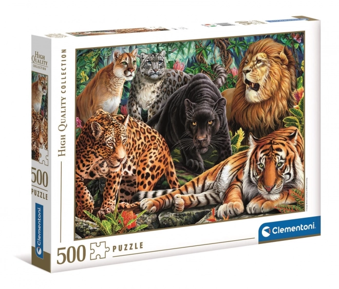 Clementoni Puzzle Divoké Mačky 500 dielikov