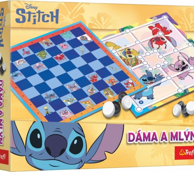 Dáma a Mlyn Lilo & Stitch spoločenská hra