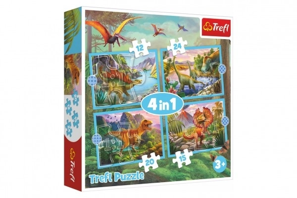 Výnimočné Dinosaure Puzzle 4v1