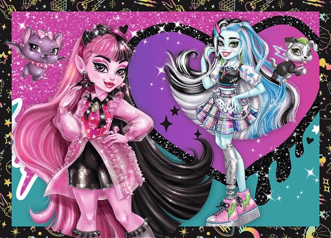 Trefl puzzle Monster High: Elektrizujúci deň 4 v 1