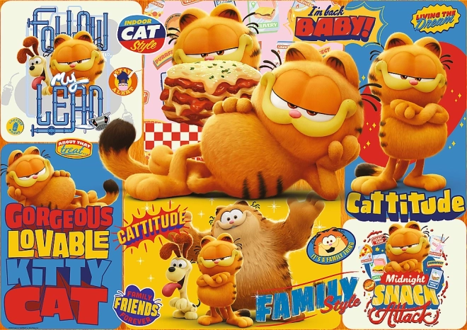 puzzle 1000 dielikov garfield – dobrodružstvo (trefl)