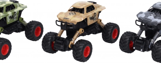Terénne auto s naťahovacím mechanizmom