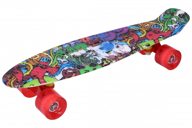 Viacfarebný skateboard